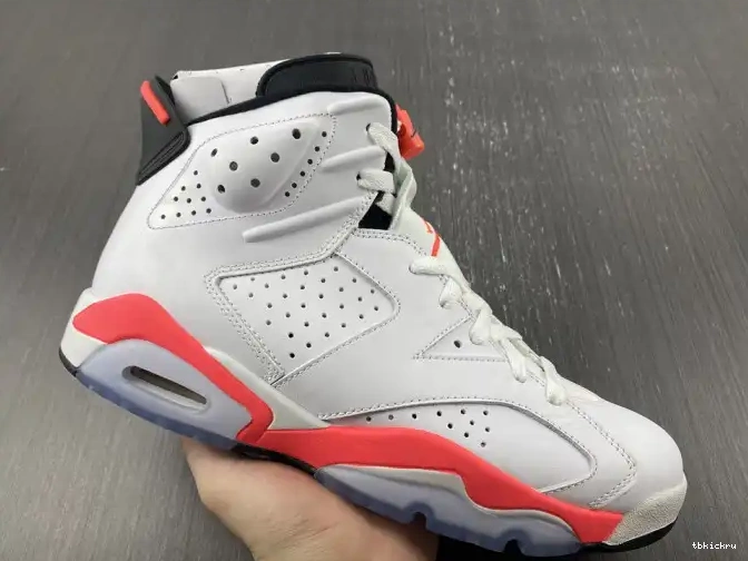 Reps TBkick (2014) Retro 384664-123 Infrared 6 White Jordan 0505